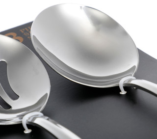 Thumbnail 2: Bombay 3 Pc Fine Stainless Serving Spoon Set  