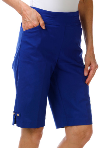Thumbnail 1: Coral Bay Women's 12in Inseam Pull On Stretch Bermuda Shorts  