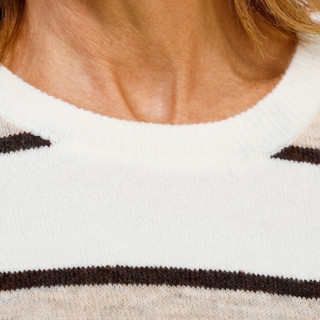 Thumbnail 3: Cece Women's Long Sleeve Stripe Crew Neck Sweater 