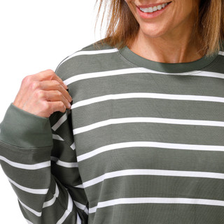 Thumbnail 3: Danskin Women's Long Sleeve Striped Top 