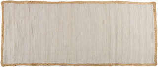 Thumbnail 2: London Fog 2x5 Area Rug with Woven Boarder  