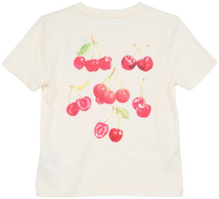 Thumbnail 2: Abercrombie & Fitch Girls' Cherry Graphic Short Sleeve T-Shirt - Jet Stream 