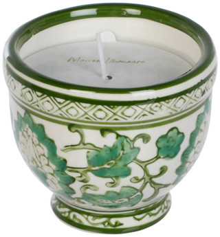 Thumbnail 2: Sagebrook Home Chinoiserie Ceramic Candle Bowl - 6 oz 