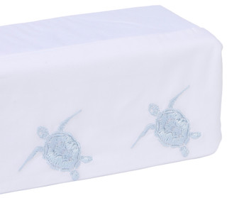 Thumbnail 4: Panama Jack Embroidered Blue Sea Turtle Sheet Set 