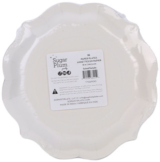 Thumbnail 1: Sugar Plum Party 16 Pk 8 In Christmas Coastal Santa Paper Plates  