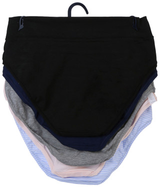 Thumbnail 1: Lands End 5 Pk Women's Tag Free Cotton Comfort Hipster Panties  