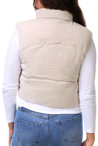 Thumbnail 4: CISONO Juniors Sleeveless Corduroy Plaid Lined Vest   