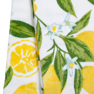 Thumbnail 2: CUISINART Lemon Printed Kitchen Towel Set - 2 Piece, 16" x 26" 