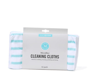 Thumbnail 3: Martha Stewart 12 Pk Striped Microfiber Cleaning Cloths  