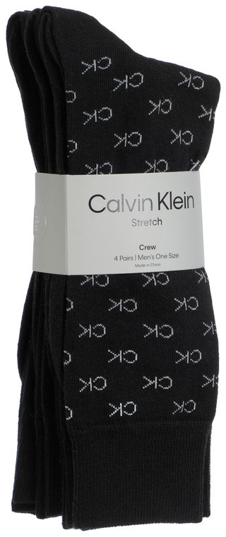 Thumbnail 1: Calvin Klein 4 Pk Men's Stretch Crew Socks 