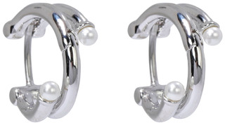 Thumbnail 2: KATE SPADE Mini Pearl Huggie Earrings 