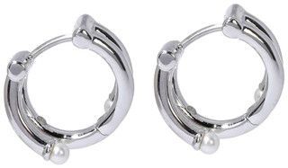 Thumbnail 3: KATE SPADE Mini Pearl Huggie Earrings 