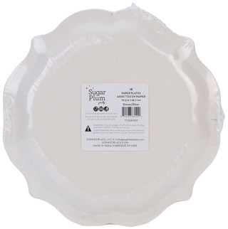 Thumbnail 2: Sugar Plum Party 16 Pk 10.5 In Christmas Manatee Paper Dinner Plates  