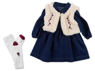 Thumbnail 2: Kensie Girl Toddler Girls 3 Pc Denim Dress Set 