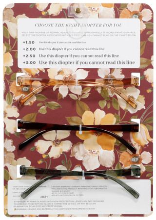 Thumbnail 2: JONES NEW YORK Women's 3 Pk Squared Designer Reading Glasses Set 