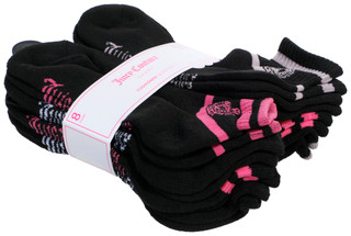 Thumbnail 2: Juicy Couture 8 Pk Logo Quarter Cushioned Socks  