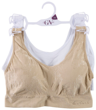 Thumbnail 2: Gloria Vanderbilt 2 Pk Women's Plus Full Coverage Seamless Comfort Bras  
