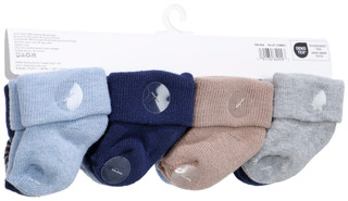 Thumbnail 1: Capelli Baby Boy's 8 Pk Dino Life Fold Over Socks 