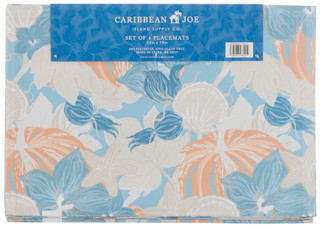 Thumbnail 1: Caribbean Joe Harvest November Shells Placemat Set - 4 Piece 