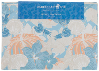 Thumbnail 2: Caribbean Joe Harvest November Shells Placemat Set - 4 Piece 