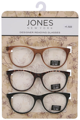Thumbnail 2: JONES NEW YORK Women's 3 Pk Round Designer Reading Glasses  