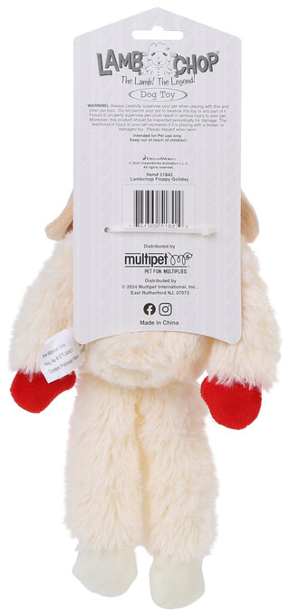 Thumbnail 2: Multipet Christmas Lamb Dog Toy 