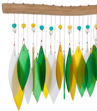 Thumbnail 2: SUNSET VISTA DESIGNS 21 in Margarita Sea Glass Wind Chime Outdoor Decor 