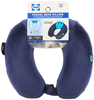 Thumbnail 1: Sealy Memory Foam & Cooling Gel Travel Neck Pillow 