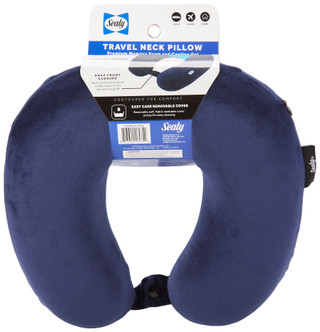 Thumbnail 2: Sealy Memory Foam & Cooling Gel Travel Neck Pillow 