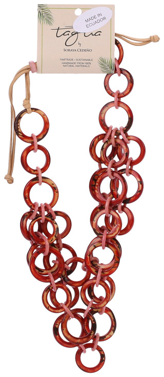 Thumbnail 1: TAGUA Handmade Tagua Palm Nut Necklace  