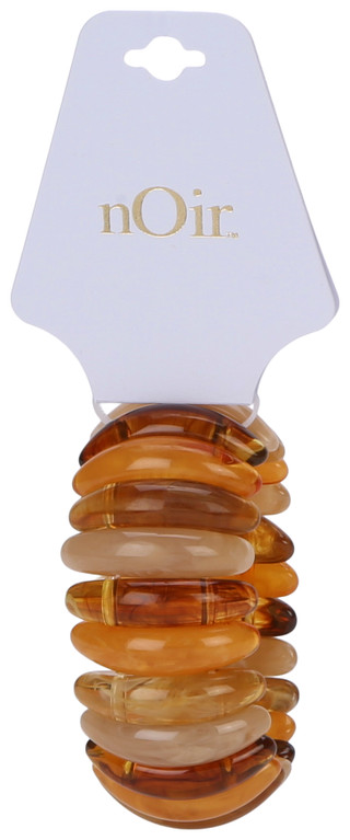 Thumbnail 1: Noir Amber Resin Statement Bracelet 