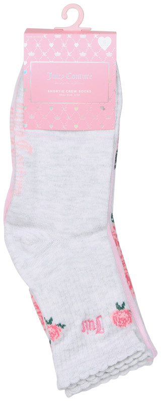 Thumbnail 1: Juicy Couture Women's 6 Pk Ruffle Rose Shortie Crew Socks 