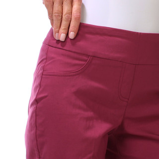 Thumbnail 2: Hearts of Palm Women's Petite Solid Tech Stretch Pants 