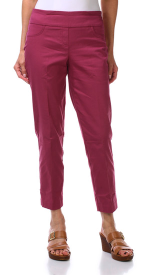 Thumbnail 3: Hearts of Palm Women's Petite Solid Tech Stretch Pants 