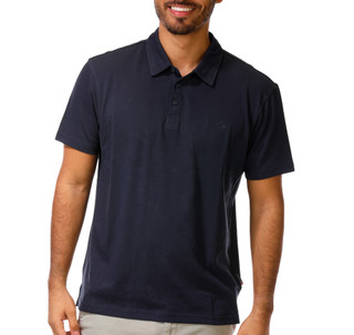Thumbnail 2: Quicksilver Men's Short Sleeve Harbin Oxford Texture Polo  
