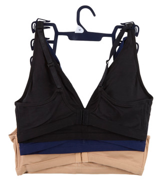 Thumbnail 4: Lands End 3 Pk Women's Soft Essential Wireless Bralettes  