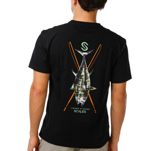 Thumbnail 3: SCALES Men's Short Sleeve Graphic Crew Neck Tee 