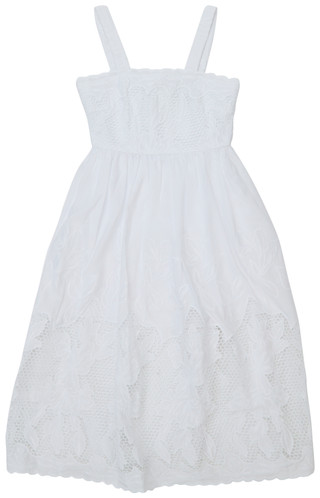 Thumbnail 2: Rare Editions Big Girl's Embroidered Lace Effect Maxi Dress 