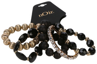 Thumbnail 2: Noir 5 Pk Beaded Bracelet Set  