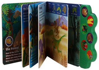 Thumbnail 1: Page Publications Let's Look For Dinosaurs Interactive Baby Book  