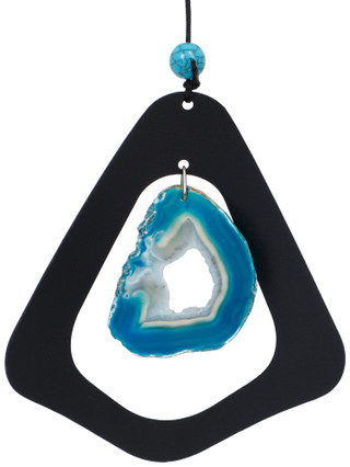 Thumbnail 2: SUNSET VISTA DESIGNS 54 In Blue Agate Wind Chimes  