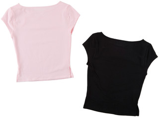Thumbnail 1: SINCERELY JULES Juniors 2 Pk Short Sleeve Boat Neck Tee  