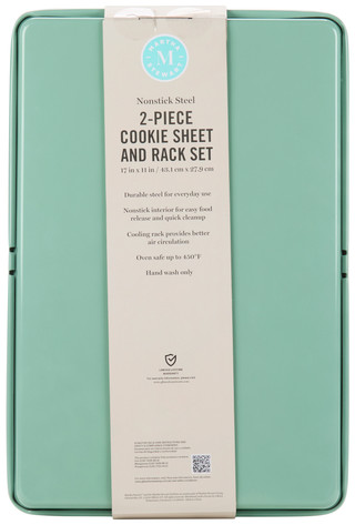 Thumbnail 1: Martha Stewart 2 Pc Nonstick Steel Cookie Sheet & Racket Set 