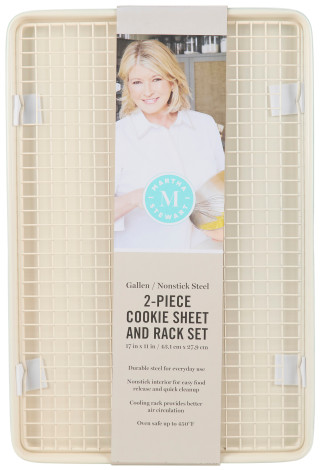Thumbnail 2: Martha Stewart 2 Pc Nonstick Steel Cookie Sheet & Racket Set 