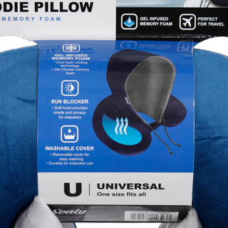 Thumbnail 2: Sealy Gel Infused Hoodie Memory Foam Pillow  