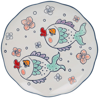 Thumbnail 2: BLUE SKY 8 In Kissy Fish Salad Plate  