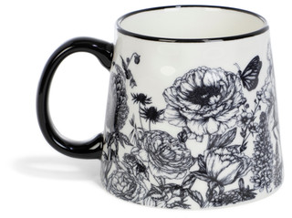 Thumbnail 1: 10 Strawberry Street Peony Print Ceramic Mug 