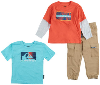 Thumbnail 2: Quicksilver Toddler Boy's 2 Pc Logo Top Pant Set  