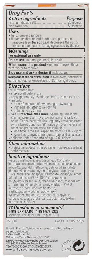Thumbnail 2: LA ROCHE POSAY 1.7 oz Anthelios Light Fluid Face Sunscreen SPF 50 