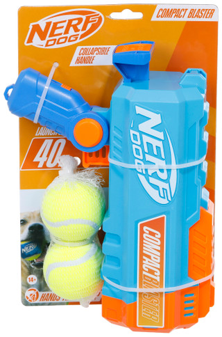 Thumbnail 1: Nerf Dog Tennis Ball Compact Blaster Dog Toy 